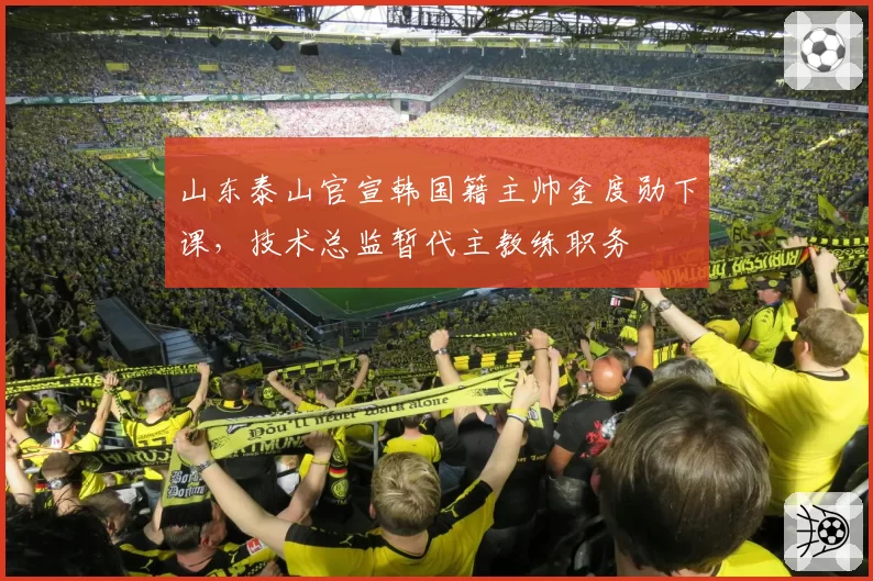 山东泰山官宣韩国籍主帅金度勋下课，技术总监暂代主教练职务